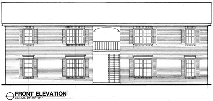 Quadruplex Quadraplex Quadplex Elevation