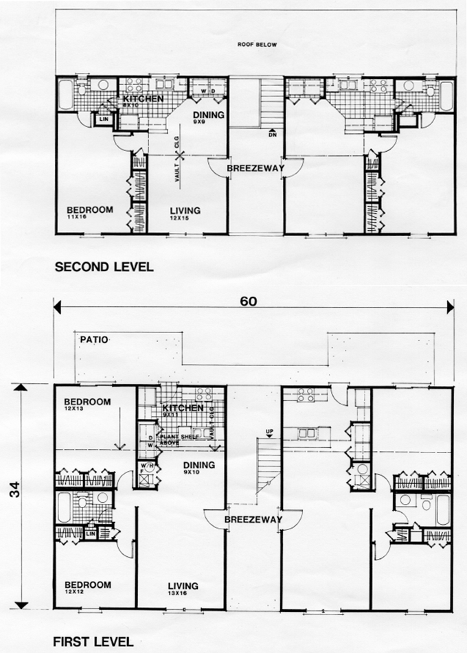 Quadruplex Quadplex Quadraplex Promo Architectural Plan